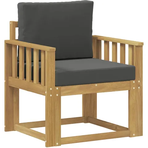 vidaXL Canapé d’extérieur Polyester Blanc et Anthracite – 649991 – image 1
