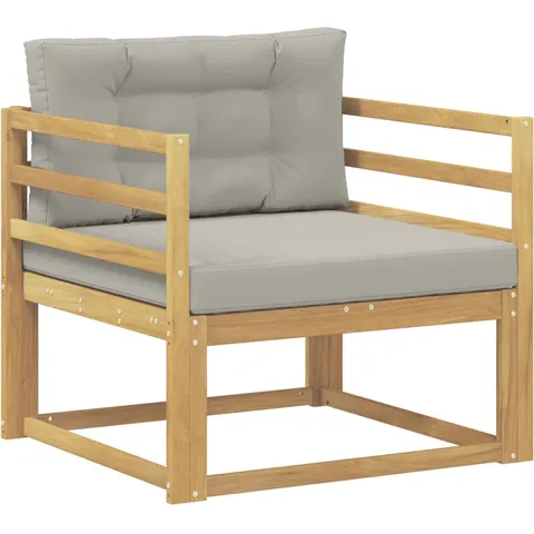 vidaXL Sofa de milieu extérieur Polyester Blanc – 650232 – image 1