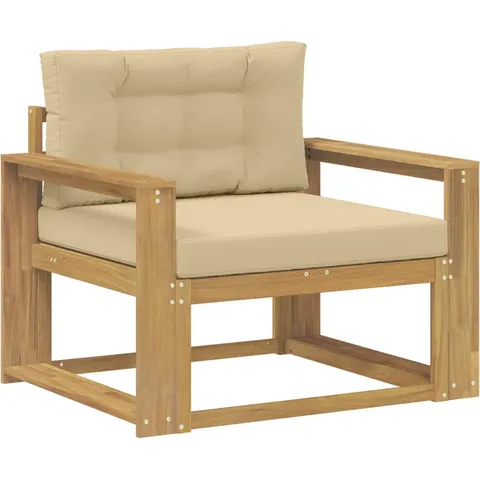 vidaXL Sofa de milieu extérieur Polyester Blanc – 650454 – image 1