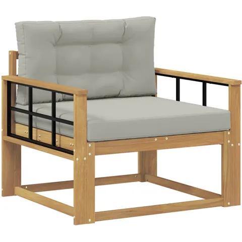 vidaXL Sofa de milieu extérieur Polyester Blanc – 650485 – image 1