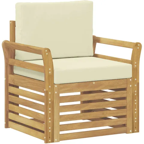vidaXL Ensemble de canapés d'extérieur Polyester Blanc – 651253 – image 1