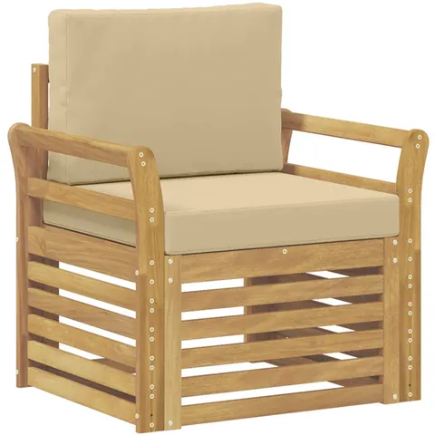 vidaXL Ensemble de canapés d'extérieur Polyester Blanc – 651284 – image 1