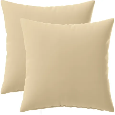 vidaXL Coussin avec oreiller HEERLEN 2 pièces Beige Polyester – 796022 – image 1