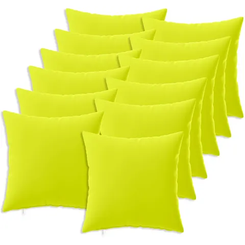 vidaXL Coussin de jeté 12 pc HEERLEN Vert vif. 40 x 40 cm Polyester – image 1