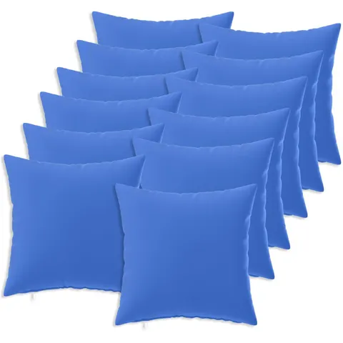 vidaXL Coussin de jeté 12 pc HEERLEN Bleu royal 40 x 40 cm Polyester – image 1