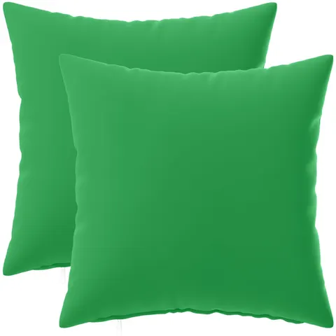vidaXL Coussin avec oreiller HEERLEN 2 pièces Vert Polyester – 700295 – image 1