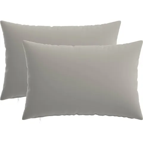 vidaXL Coussin 2 pc HEERLEN Gris 40 x 60 cm Polyester – image 1