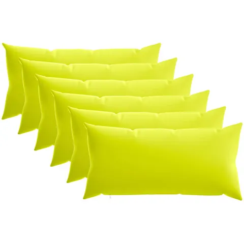 vidaXL Coussin 6 pc HEERLEN Vert vif. 40 x 80 cm Polyester – image 1