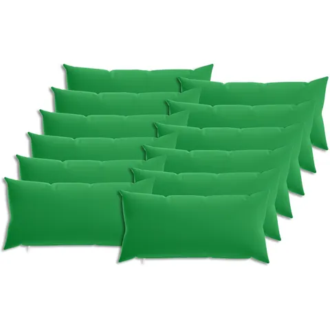 vidaXL Coussin 12 pc HEERLEN Vert 40 x 80 cm Polyester – image 1