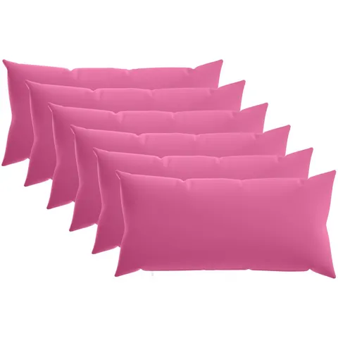 vidaXL Coussin 6 pc HEERLEN Rose 40 x 80 cm Polyester – image 1