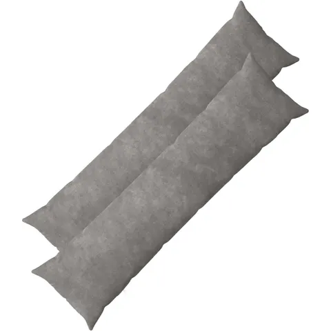 vidaXL Coussin 2 pc HEERLEN Gris clair 40 x 145 cm – image 1