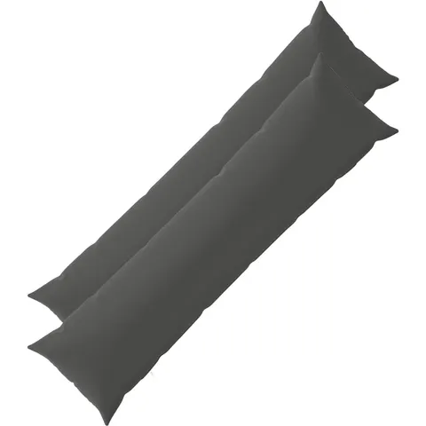 vidaXL Coussin 2 pc HEERLEN Anthracite 40 x 145 cm Polyester – image 1