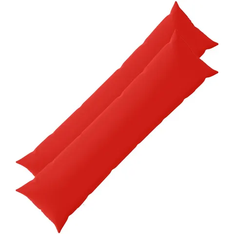 vidaXL Coussin 2 pc HEERLEN Rouge 40 x 145 cm Polyester – image 1