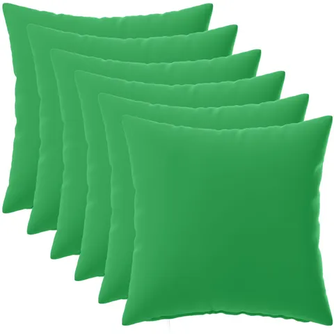 vidaXL Coussin 6 pc HEERLEN Vert 50 x 50 cm Polyester – image 1