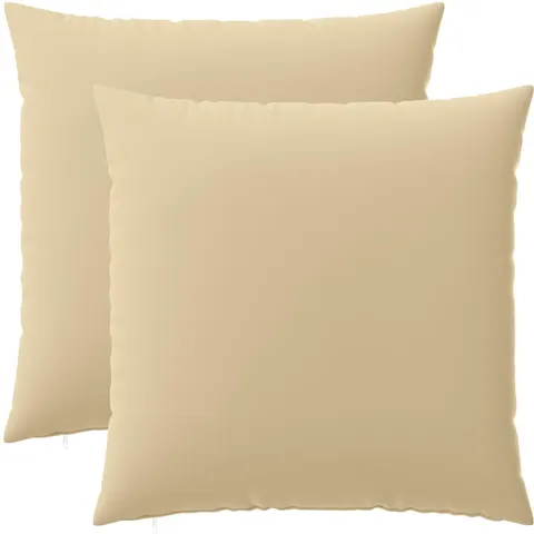 vidaXL Coussin 2 pc HEERLEN Beige 70 x 70 cm Polyester – image 1