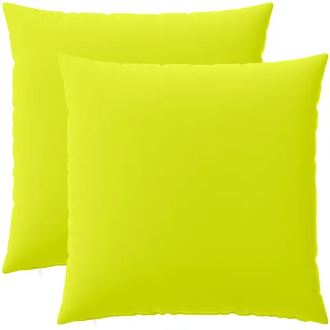 vidaXL Coussin 2 pc HEERLEN Vert vif. 80 x 80 cm Polyester – image 1