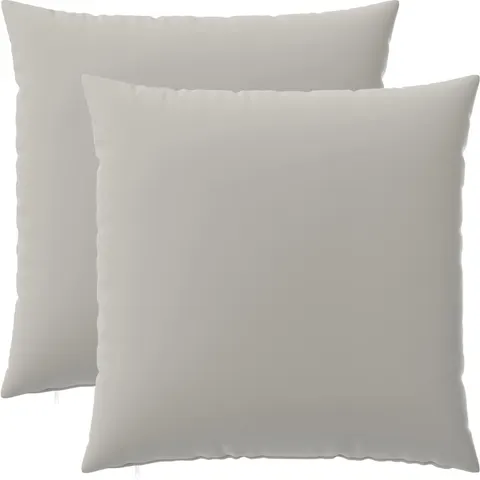 vidaXL Coussin 2 pc HEERLEN Gris 80 x 80 cm Polyester – image 1