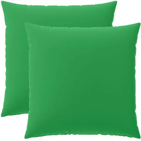 vidaXL Coussin 2 pc HEERLEN Vert 80 x 80 cm Polyester – image 1