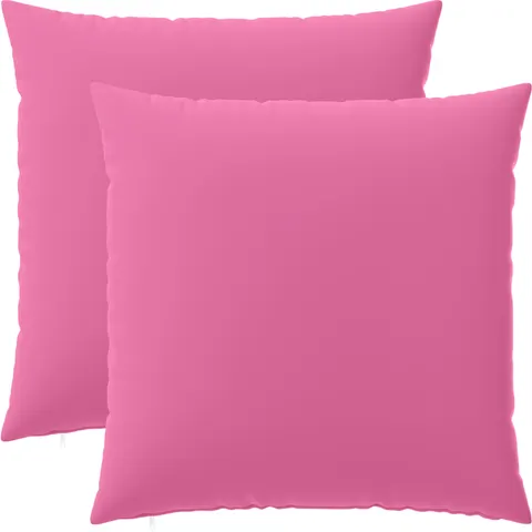 vidaXL Coussin 2 pc HEERLEN Rose 80 x 80 cm Polyester – image 1