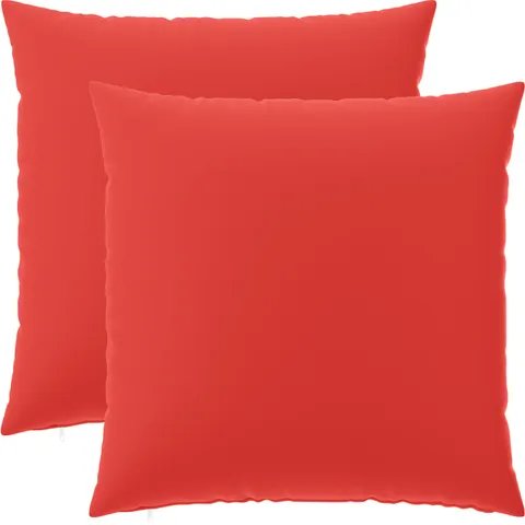 vidaXL Coussin 2 pc HEERLEN Rouge 80 x 80 cm Polyester – image 1