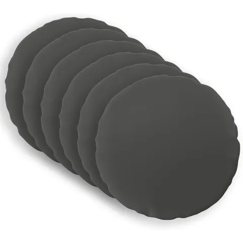 vidaXL Coussin 6 pc HEERLEN Anthracite Ø 30 cm Polyester – image 1