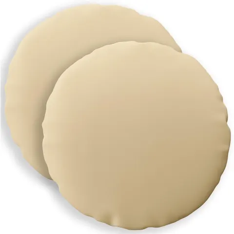 vidaXL Coussin 2 pc HEERLEN Beige Ø 40 cm Polyester – image 1