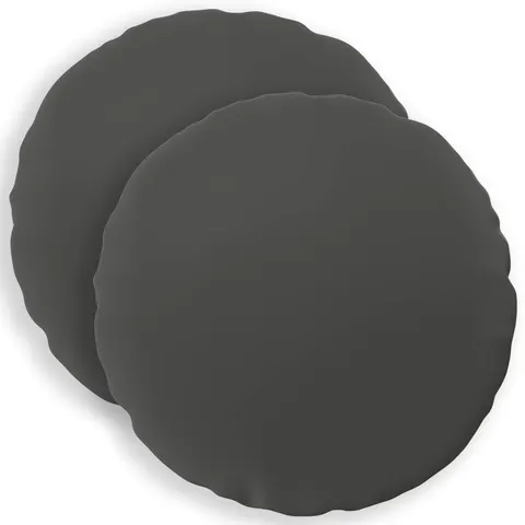 vidaXL Coussin 2 pc HEERLEN Anthracite Ø 50 cm Polyester – image 1