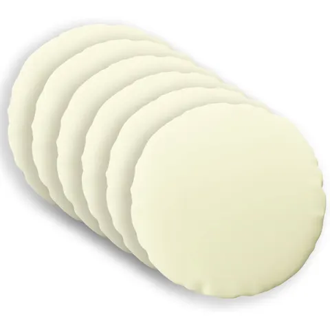 vidaXL Coussin 6 pc HEERLEN Crème Ø 50 cm Polyester – image 1
