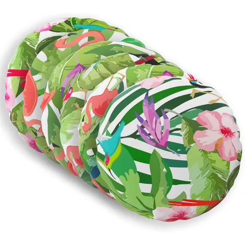 vidaXL Coussin 6 pc HEERLEN Multicolore Ø 50 cm Polyester – image 1