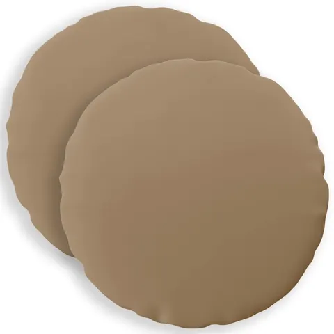 vidaXL Coussin 2 pc HEERLEN Taupe Ø 50 cm Polyester – image 1