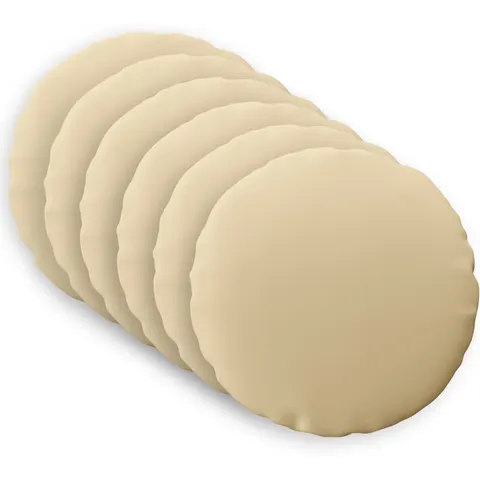 vidaXL Coussin 6 pc HEERLEN Beige Ø 60 cm Polyester – image 1