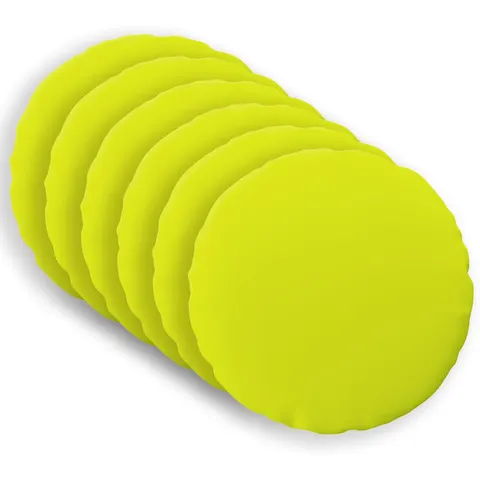 vidaXL Coussin 6 pc HEERLEN Vert vif. Ø 60 cm Polyester – image 1