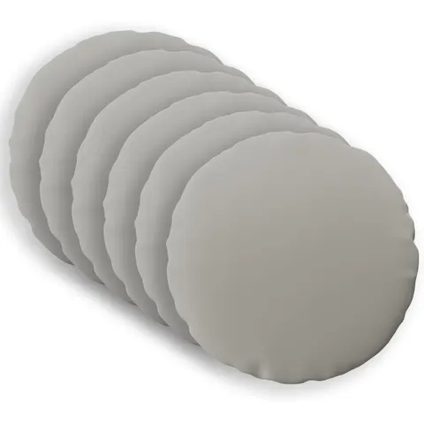 vidaXL Coussin 6 pc HEERLEN Gris Ø 60 cm Polyester – image 1