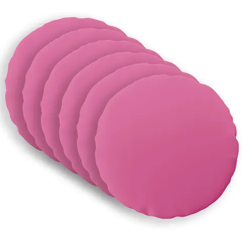 vidaXL Coussin 6 pc HEERLEN Rose Ø 60 cm Polyester – image 1