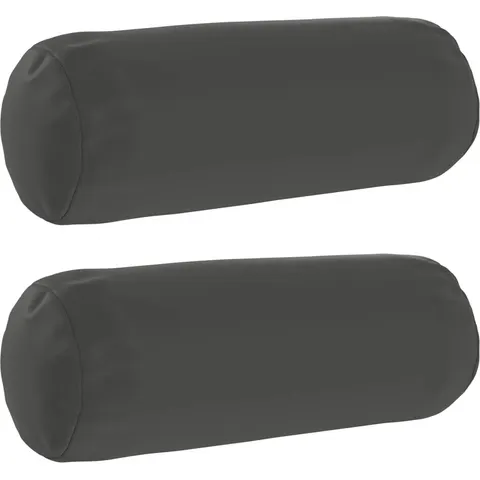 vidaXL Coussin 2 pc HEERLEN Anthracite Ø 15 x 40 cm Polyester – image 1