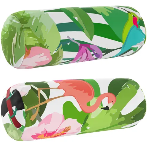 vidaXL Coussin 2 pc HEERLEN Multicolore Ø 15 x 40 cm Polyester – image 1