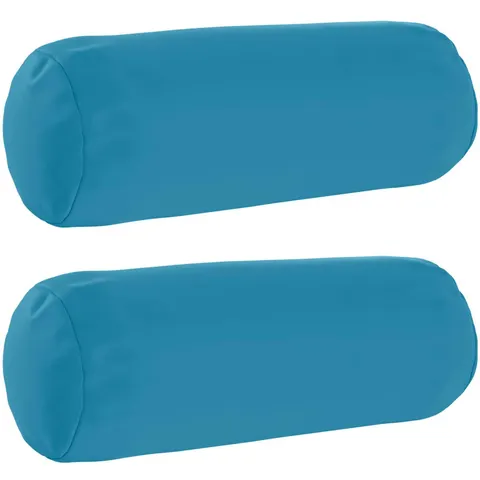 vidaXL Coussin 2 pc HEERLEN Bleu clair Ø 15 x 40 cm Polyester – image 1
