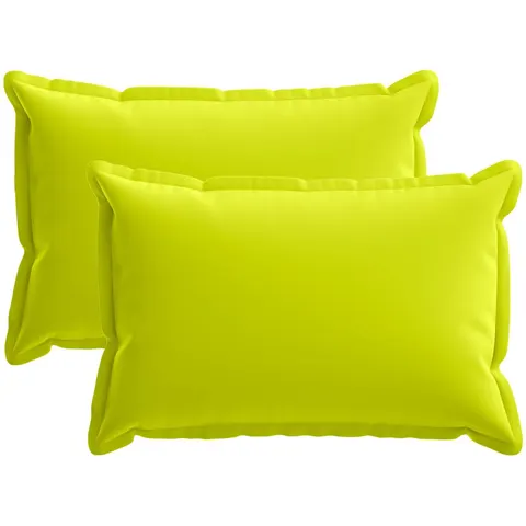 vidaXL Coussin avec oreiller HOUTEN 2 pc Vert vif. Polyester – 776023 – image 1