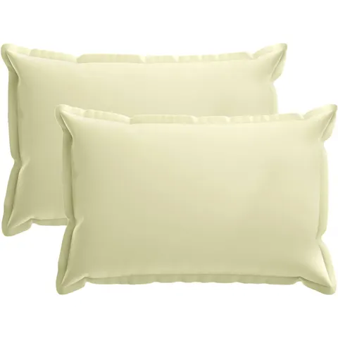 vidaXL Coussin avec oreiller HOUTEN 2 pc Crème Polyester – 776085 – image 1