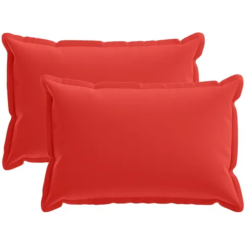 vidaXL Coussin avec oreiller HOUTEN 2 pc Rouge Polyester – 776245 – image 1