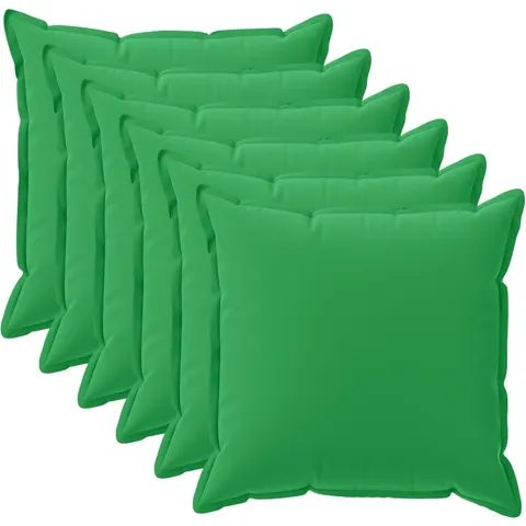 vidaXL Coussin 6 pc HOUTEN Vert 35 x 35 cm Polyester – image 1