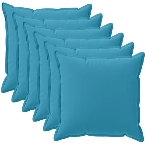 vidaXL Coussin 6 pc HOUTEN Bleu clair 35 x 35 cm Polyester – image 1