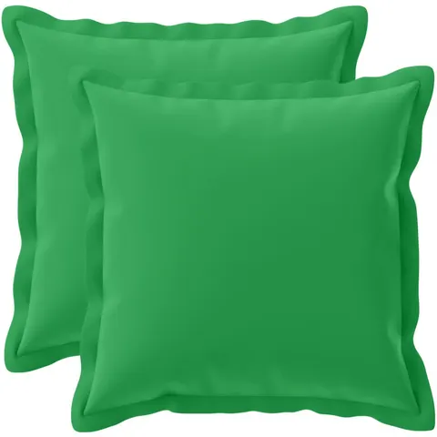 vidaXL Coussin de jeté 2 pc HOUTEN Vert 40 x 40 cm Polyester – image 1