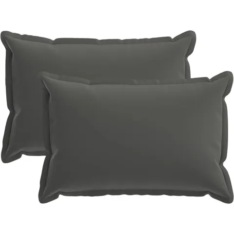 vidaXL Coussin de jeté 2 pc HOUTEN Anthracite 40 x 60 cm Polyester – image 1