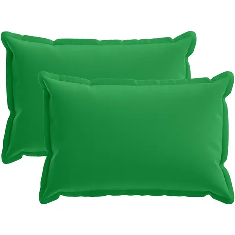 vidaXL Coussin 2 pc HOUTEN Vert 40 x 60 cm Polyester – image 1