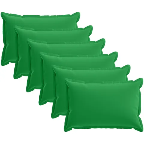 vidaXL Coussin 6 pc HOUTEN Vert 40 x 60 cm Polyester – image 1