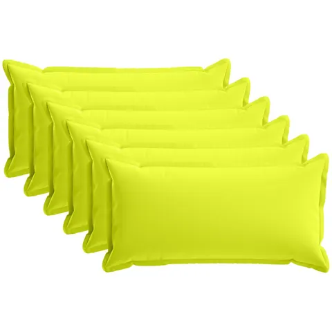vidaXL Coussin 6 pc HOUTEN Vert vif. 40 x 80 cm Polyester – image 1