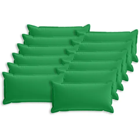 vidaXL Coussin de jeté 12 pc HOUTEN Vert 40 x 80 cm Polyester – image 1