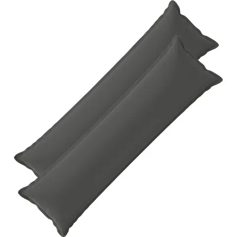 vidaXL Coussin 2 pc HOUTEN Anthracite 40 x 145 cm Polyester – image 1