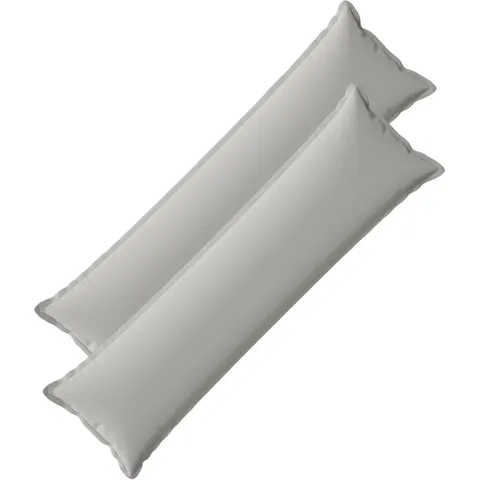 vidaXL Coussin 2 pc HOUTEN Gris 40 x 145 cm Polyester – image 1